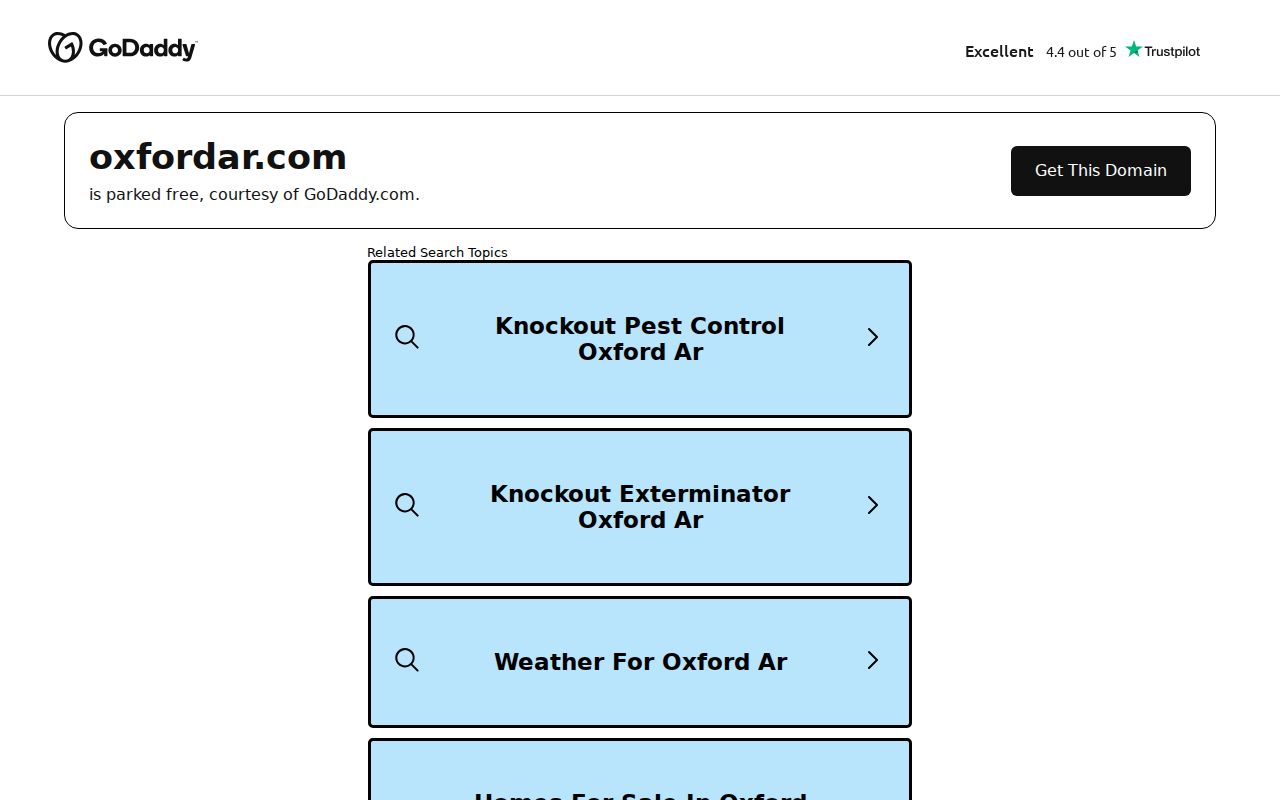Official Oxford Arkansas city website used for municipal routing